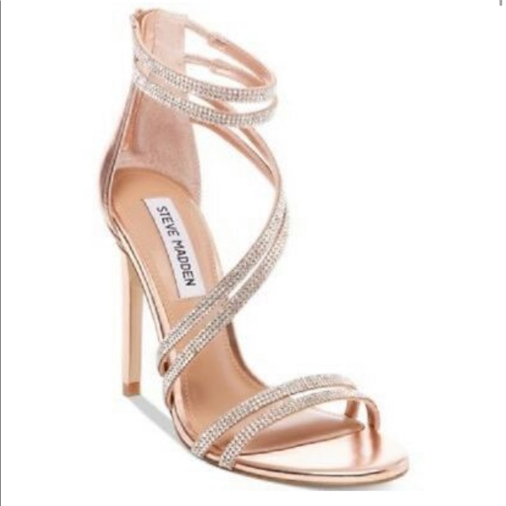 Steve Madden Sweetest Heeled Sandal Rose Gold